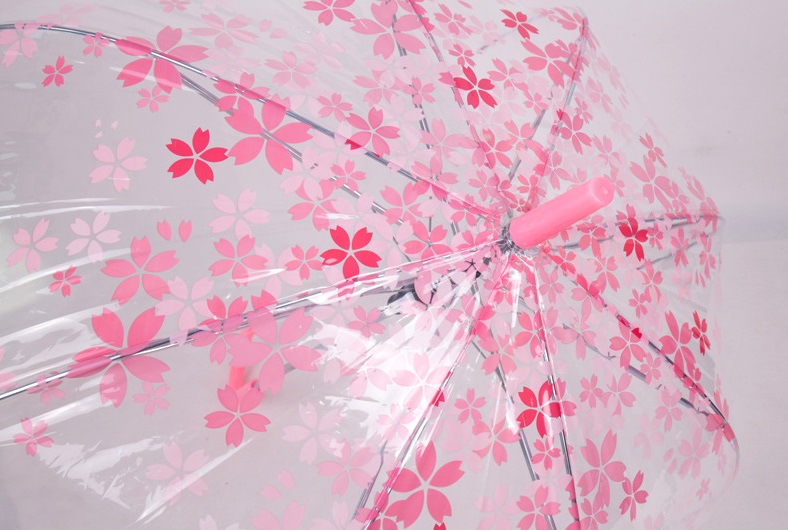 kompakt transparent paraply