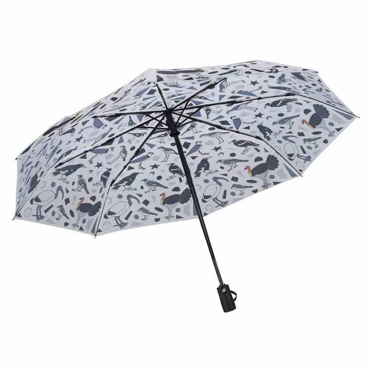 tryckta hopfällbara paraplyer