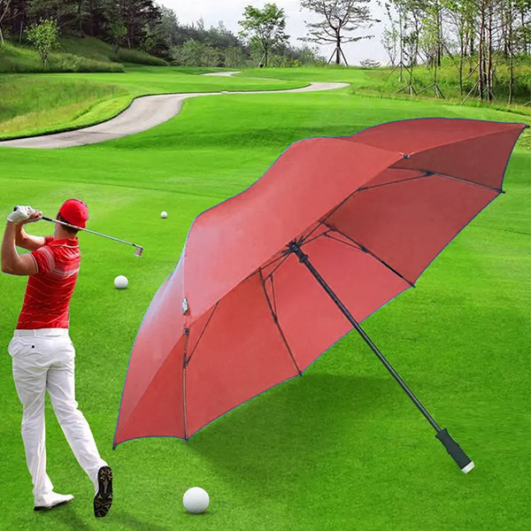 golfparaply med logotyp