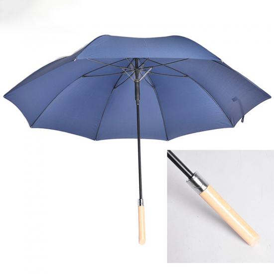 Premium Golfparaplyer Handtag i massivt trä