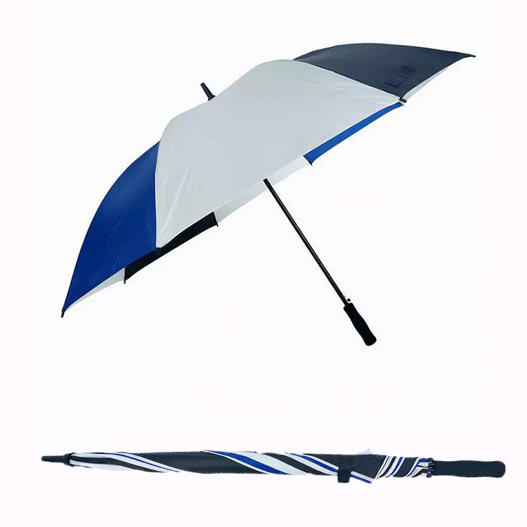 Anpassad automatisk öppen golfparaply högkvalitativa utskrifter Design logotyp paraply grossist