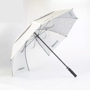 Promotional Custom Pattern Golf Umbrella Straight Handle Automatic Open