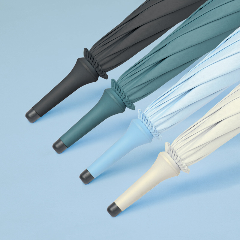 Anpassad paraplydesign stort långhandtag golfparaply reklamparaply