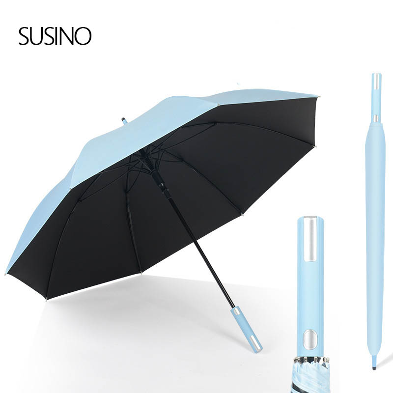 Anpassad paraplydesign stort långhandtag golfparaply reklamparaply